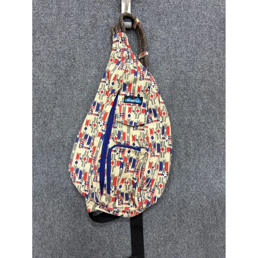 KAVU Original Cotton Rope Bag - Lightweight Crossbody Sling Backpack